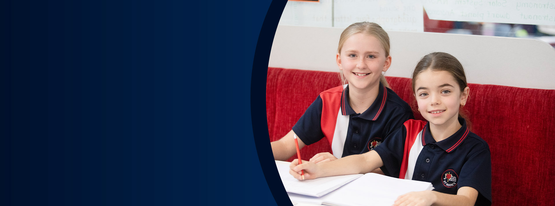 Students learning together in the classroom at St John XXIII College Stanhope Gardens