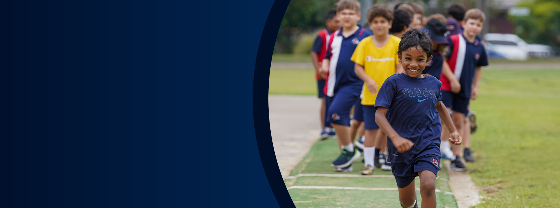 Students at the athletics carnival at St John XXIII College Stanhope Gardens