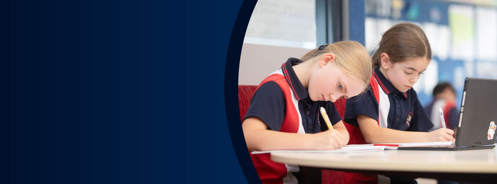 Students working in the classroom at St John XXIII College Stanhope Gardens