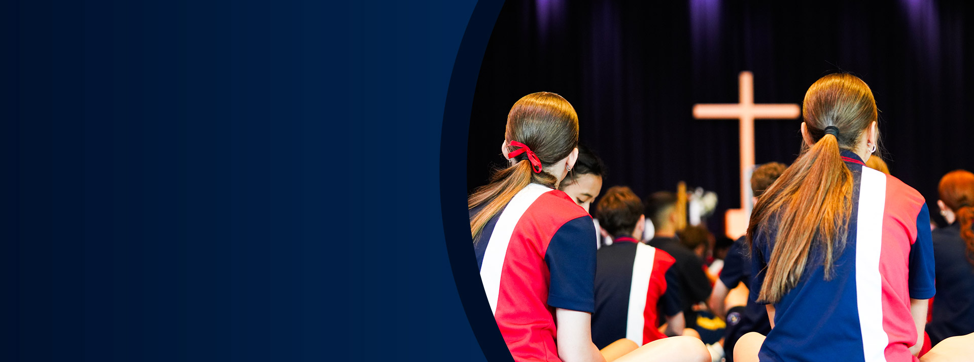 Students at a school liturgy at St John XXIII College Stanhope Gardens