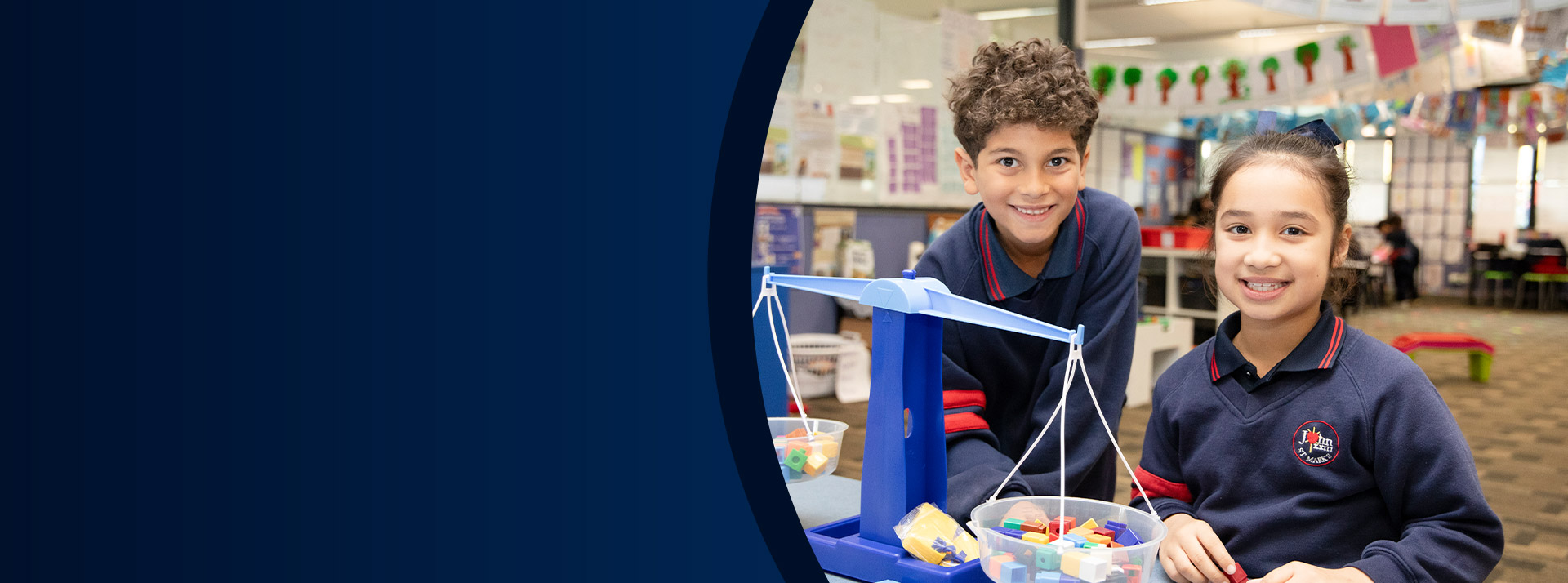 Students learning together in the classroom at St John XXIII College Stanhope Gardens