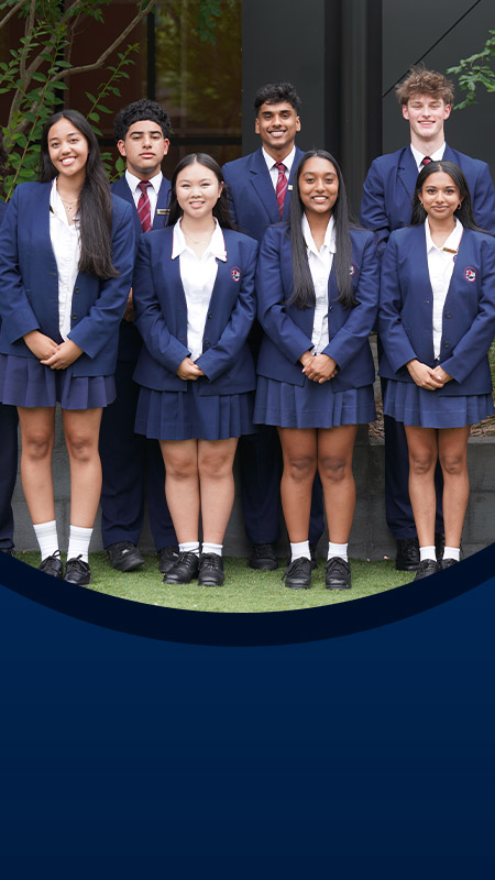 Students wearing their school uniform at St John XXIII College Stanhope Gardens