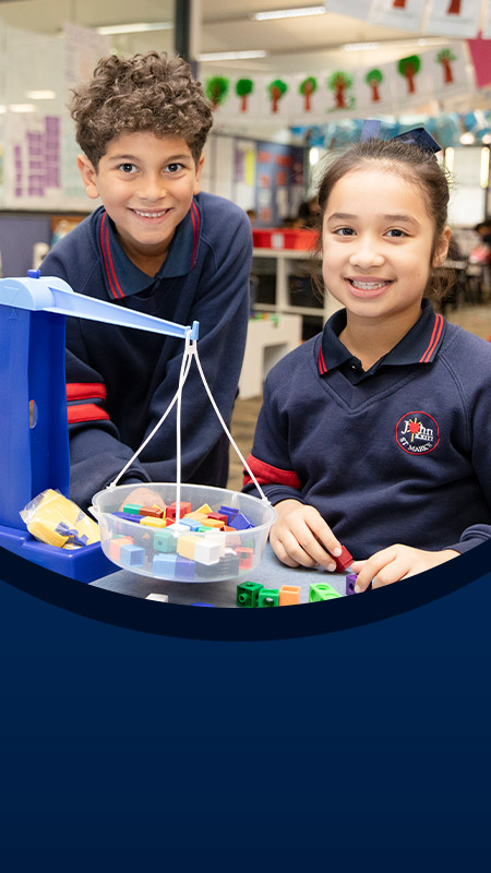 Students learning together in the classroom at St John XXIII College Stanhope Gardens
