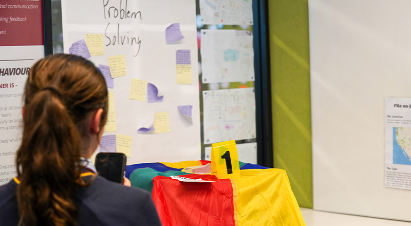 Students in a workshop in the learning lab at St John XXIII College Stanhope Gardens