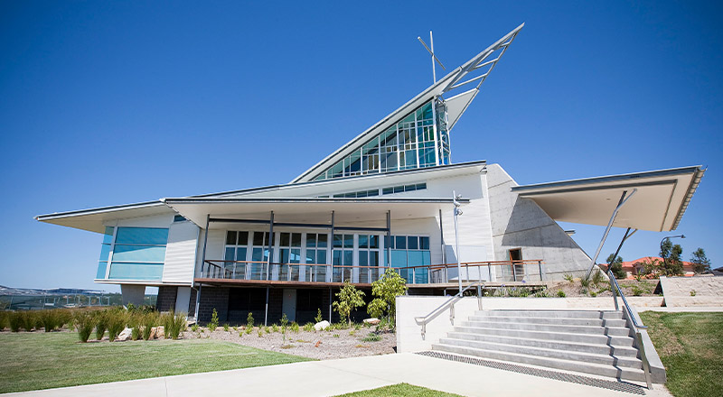 The exterior of a building at St John XXIII College Stanhope Gardens
