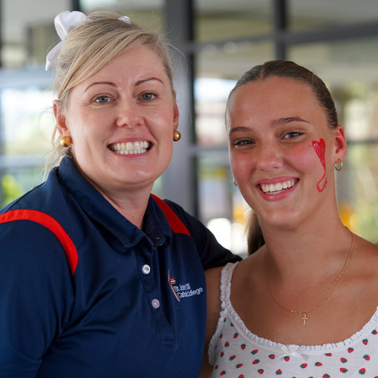 Teacher with a student at St John XXIII College Stanhope Gardens